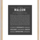 Malcom | Name Art Print