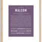 Malcom | Name Art Print