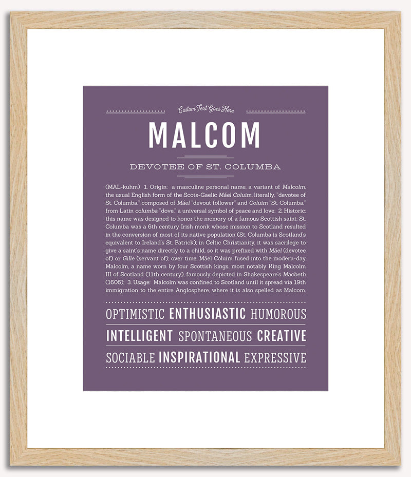 Malcom | Name Art Print