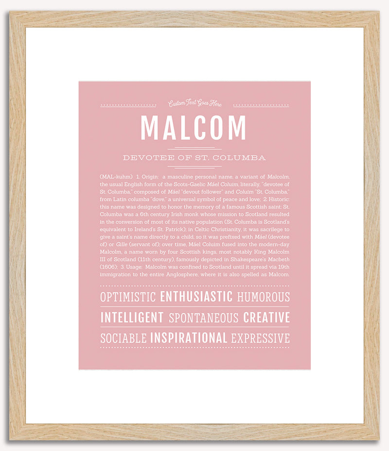 Malcom | Name Art Print