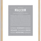 Malcom | Name Art Print