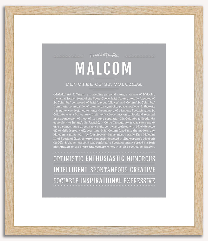 Malcom | Name Art Print