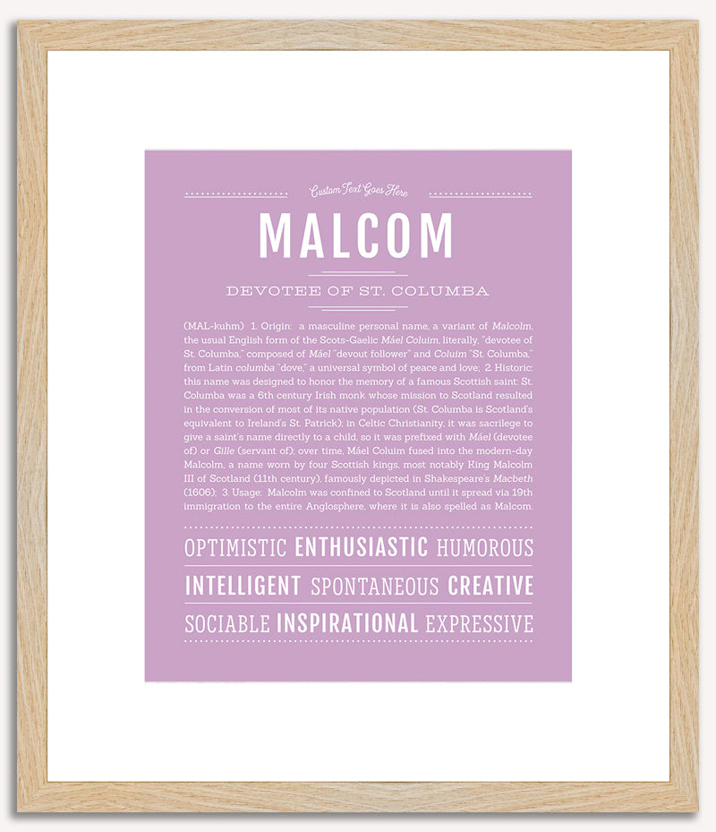 Malcom | Name Art Print