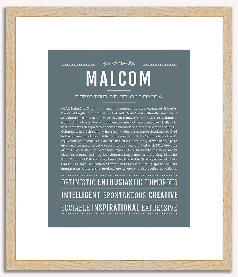 Malcom | Name Art Print