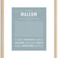 Malcom | Name Art Print