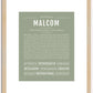 Malcom | Name Art Print