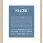 Malcom | Name Art Print