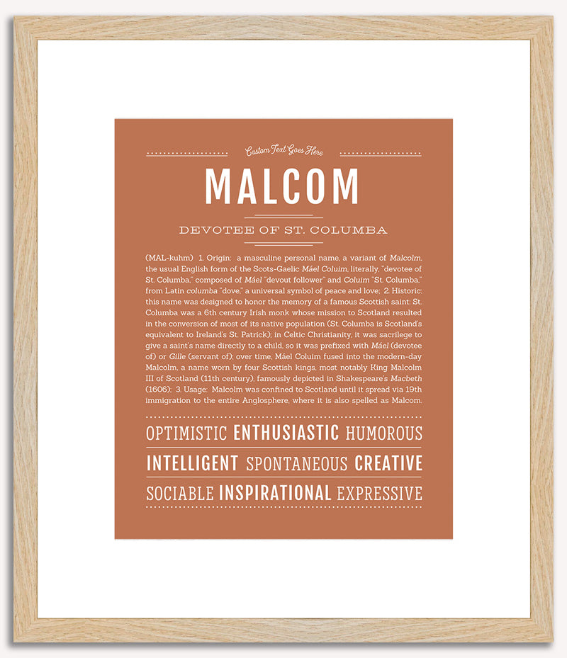 Malcom | Name Art Print