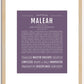 Maleah | Name Art Print