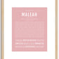 Maleah | Name Art Print