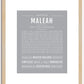 Maleah | Name Art Print