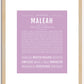 Maleah | Name Art Print