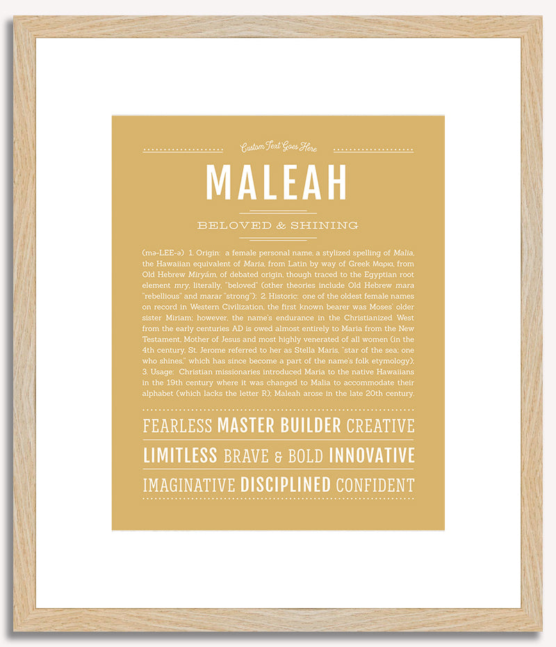 Maleah | Name Art Print