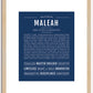 Maleah | Name Art Print