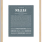 Maleah | Name Art Print