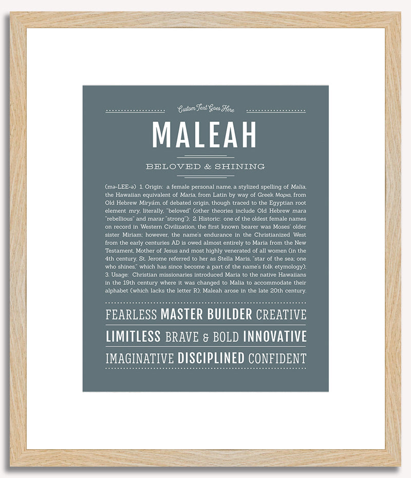 Maleah | Name Art Print