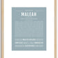 Maleah | Name Art Print