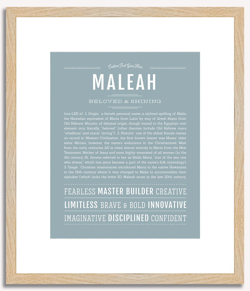 Maleah | Name Art Print