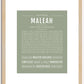 Maleah | Name Art Print