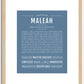 Maleah | Name Art Print