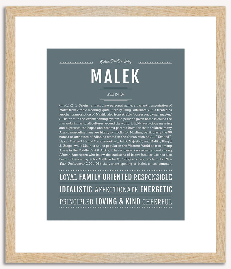 Malek | Name Art Print