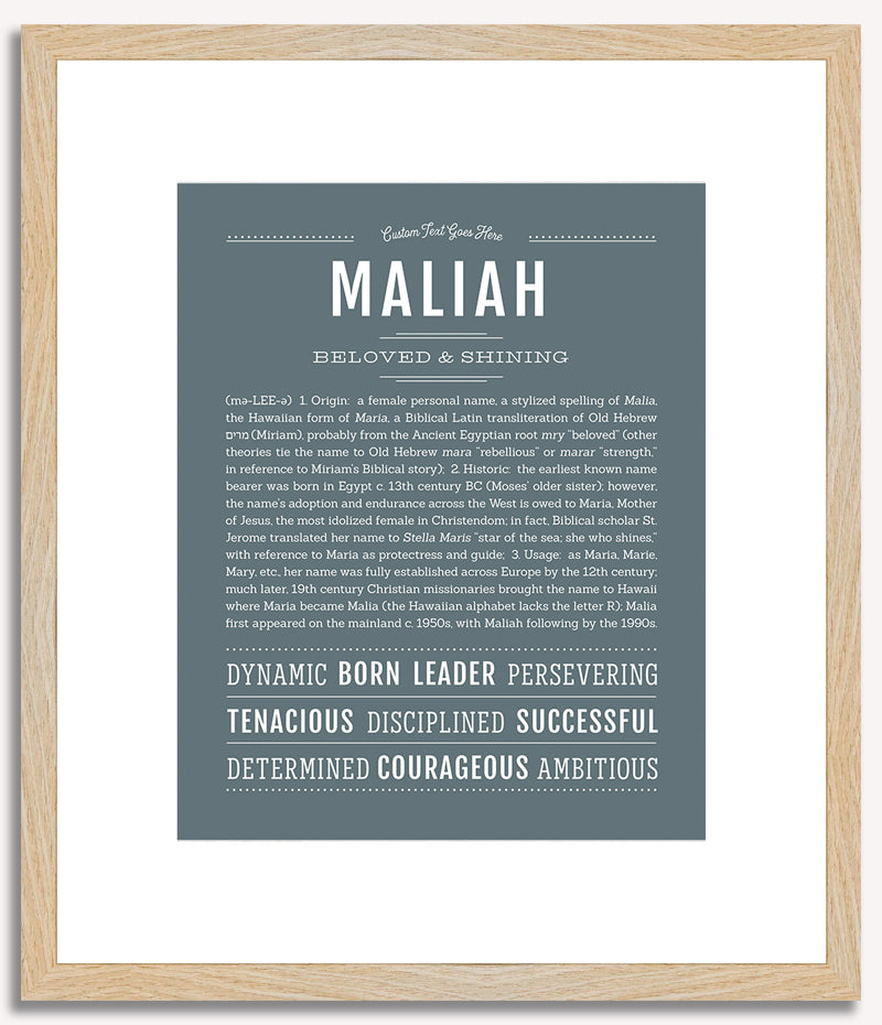 Maliah | Name Art Print