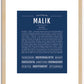 Malik | Name Art Print