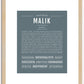 Malik | Name Art Print