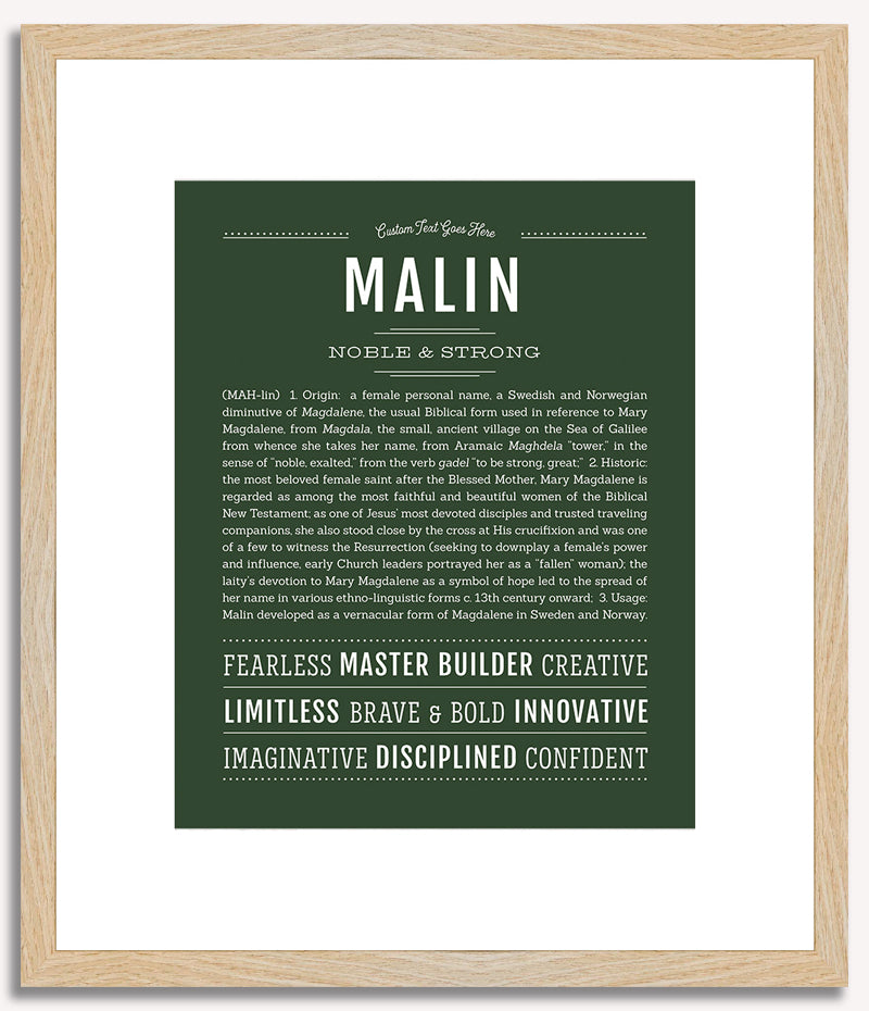 Malin | Name Art Print