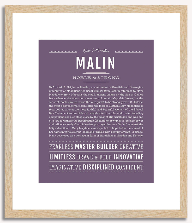 Malin | Name Art Print