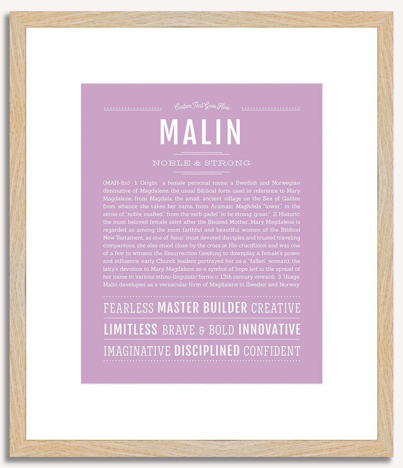 Malin | Name Art Print