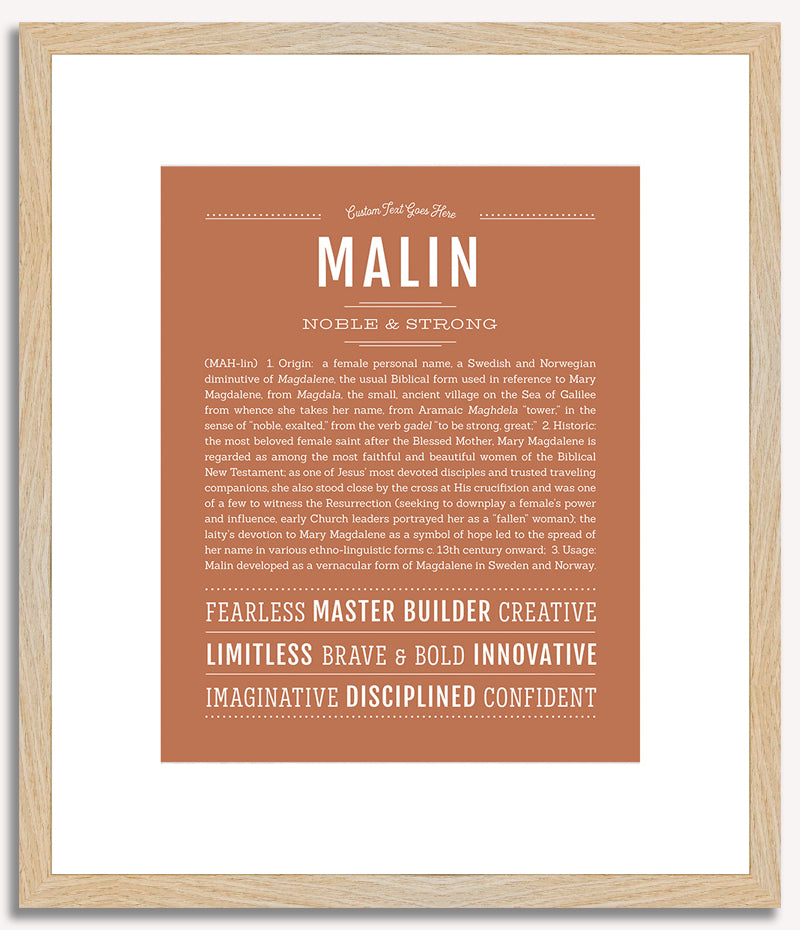 Malin | Name Art Print