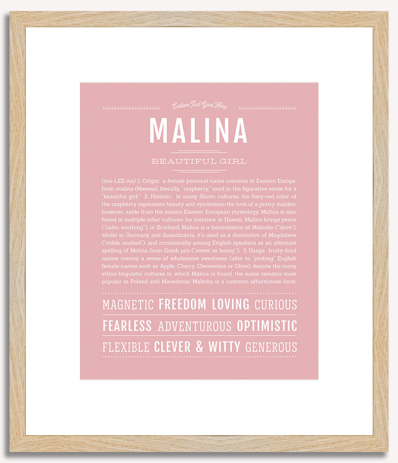 Malina | Name Art Print