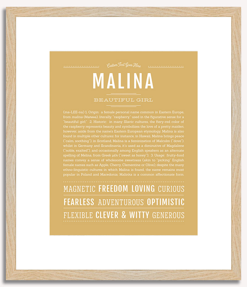 Malina | Name Art Print