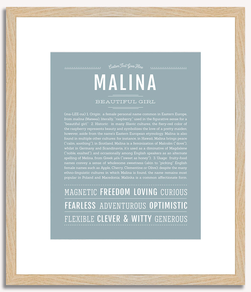 Malina | Name Art Print