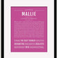 Frame Options | Dark Pink | Black Frame, Matted