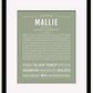 Frame Options | Sage | Black Frame, Matted