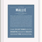 Frame Options | Steele Blue | White Frame, Matted