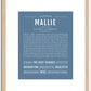 Mallie | Name Art Print