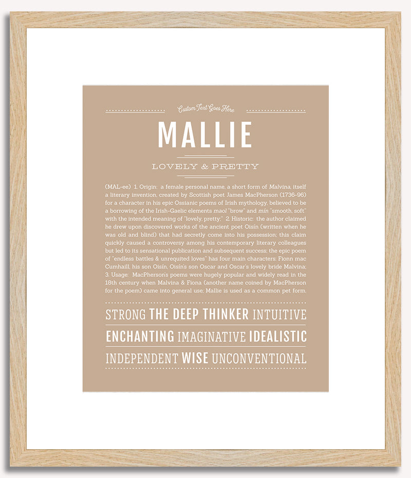 Mallie | Name Art Print