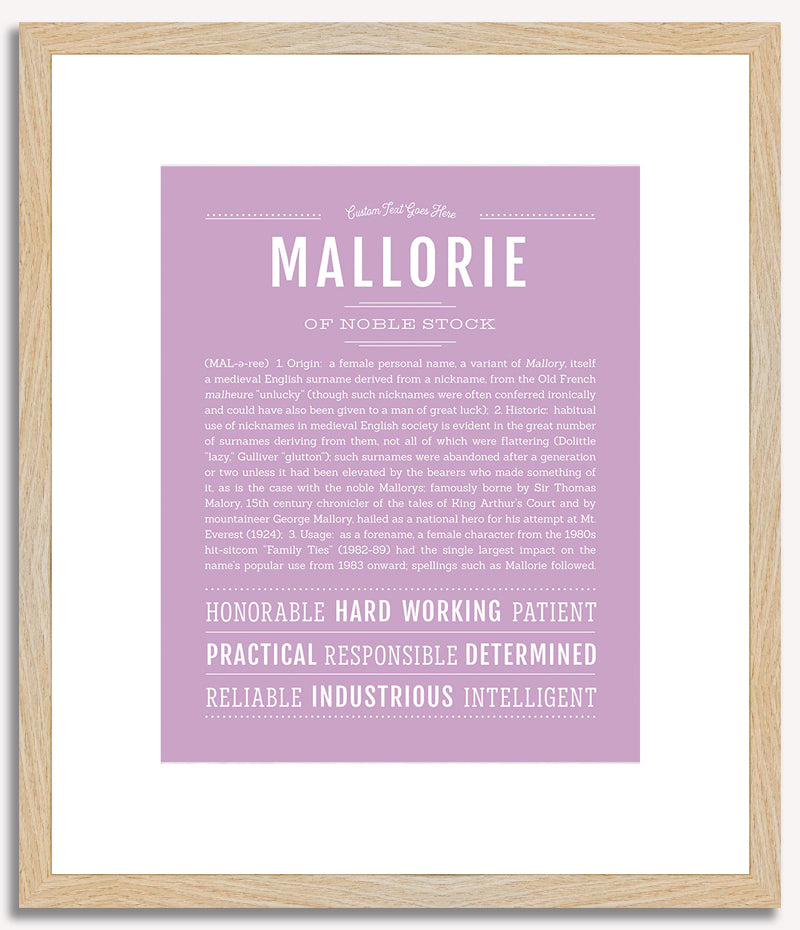 Mallorie | Name Art Print