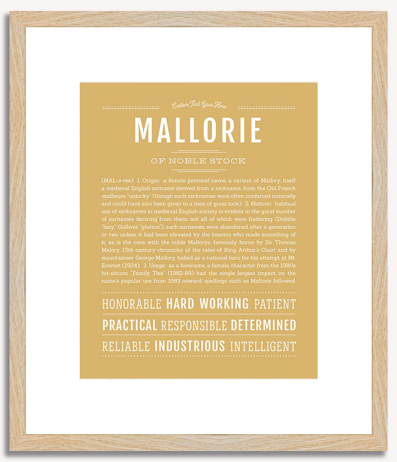 Mallorie | Name Art Print