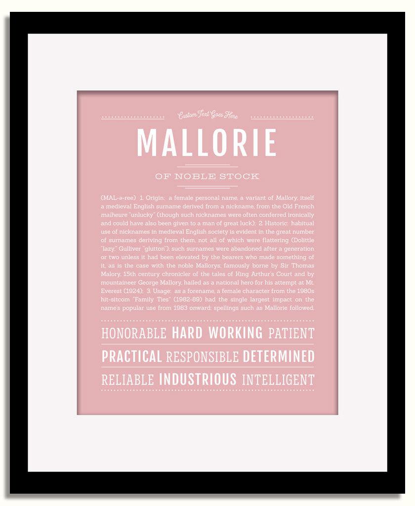 Frame Options | Dusty Rose | Black Frame, Matted