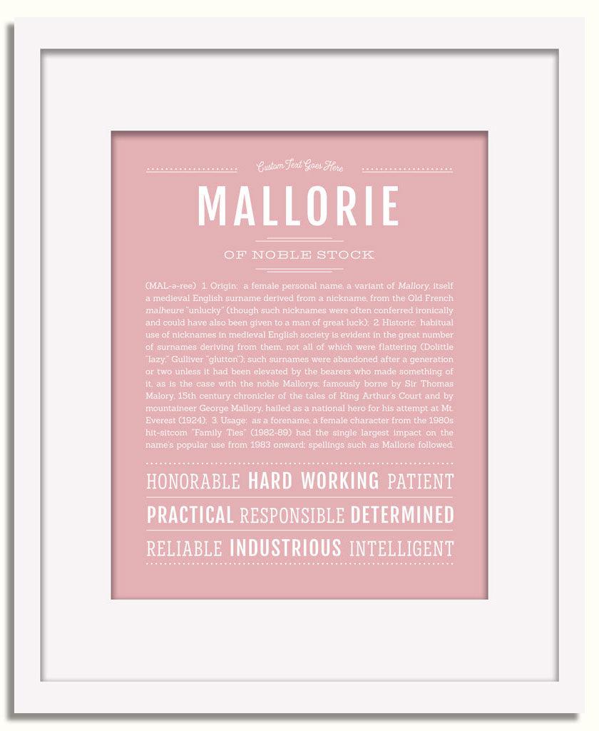 Frame Options | Dusty Rose | White Frame, Matted