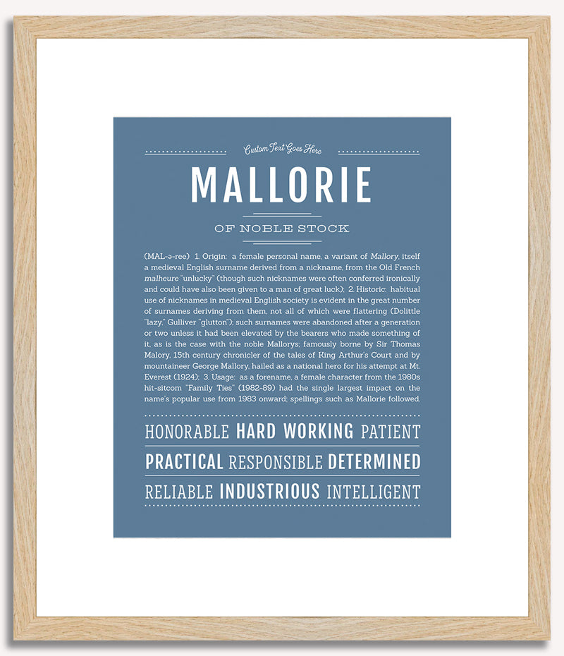 Mallorie | Name Art Print