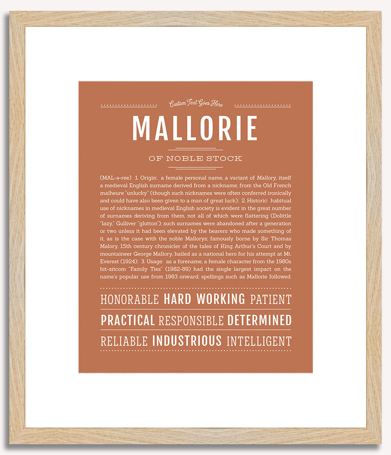 Mallorie | Name Art Print