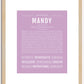 Mandy | Name Art Print