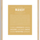 Mandy | Name Art Print