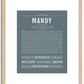 Mandy | Name Art Print