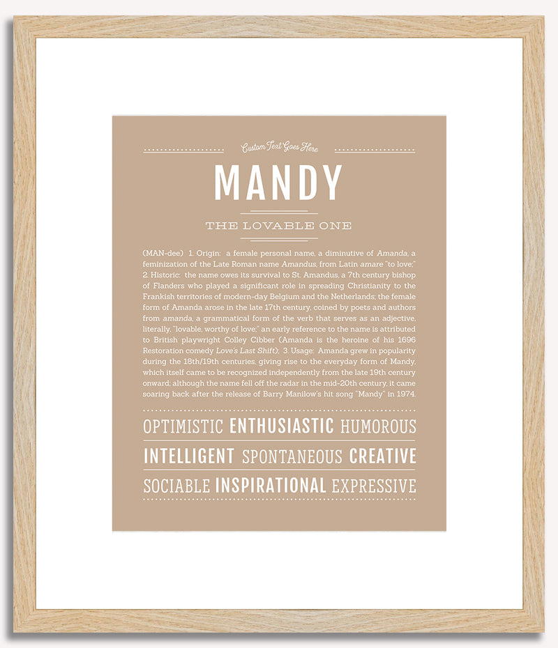 Mandy | Name Art Print